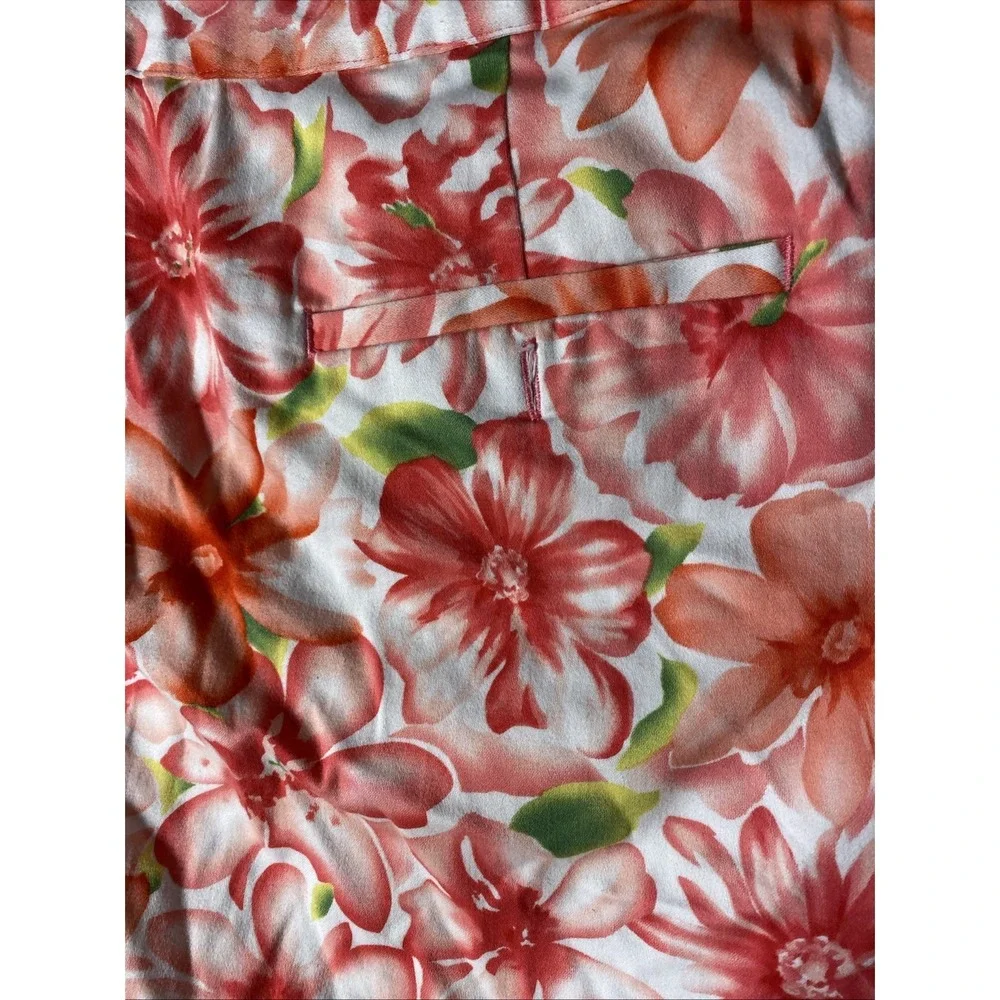 EP PRO Ladies sz 8 Tennis Golf Pickleball athletic skort zipper floral flower - Picture 5 of 7
